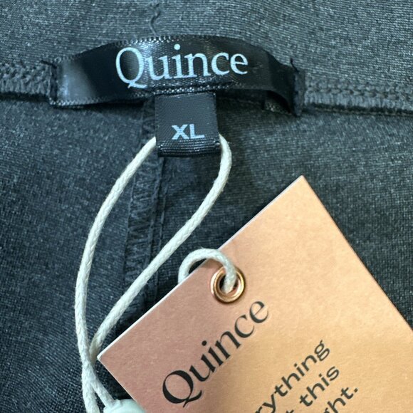 Quince Ultra-Stretch Ponte Bootcut Pants Women's sz XL/16 NWT Charcoal - Picture 6 of 10